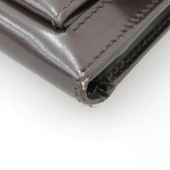 Gucci Double Snap Long Wallet Brown Leather - Picture 5 of 7